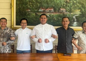Pimpinan DPC Gerindra dan DPC PKB Cianjur mengadakan pertemuan penting di salah satu tempat makan yang ada di Cianjur, Selasa, 30/05/2023.