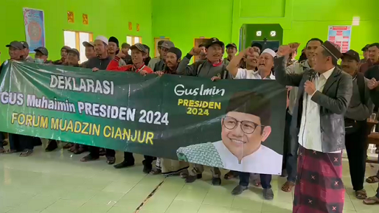 Forum Muadzin Cianjur deklarasikan Gus Muhaimin jadi Presiden 2024.