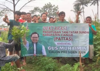 Paguyuban Tani Tatar Pasundan Cianjur deklarasikan Gus Muhaimin jadi Presiden 2024