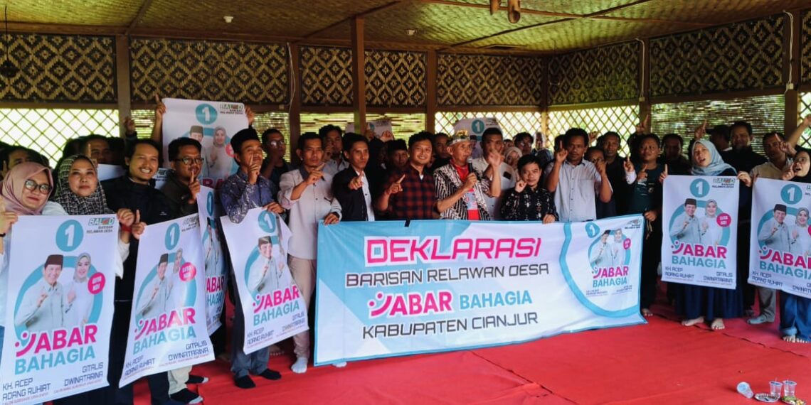 Barisan Relawan Desa Jabar Bahagia deklarasikan diri Kampung Budaya Pandanwangi Kecamatan Warungkondang Cianjur